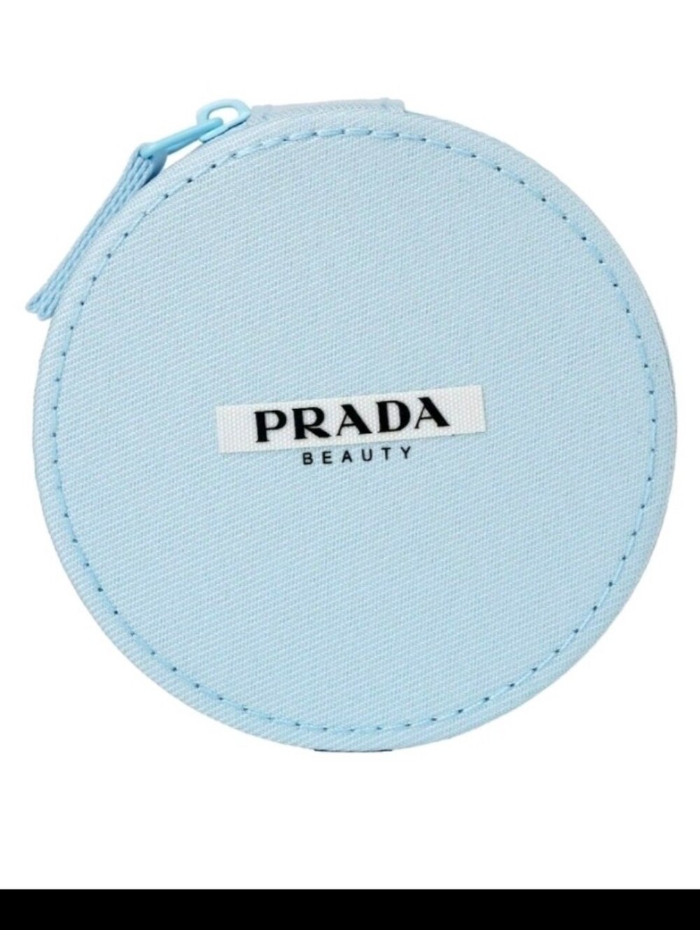 Prada Beauty Light Blue Pouch mini cushion holder. NEW WITH TAG